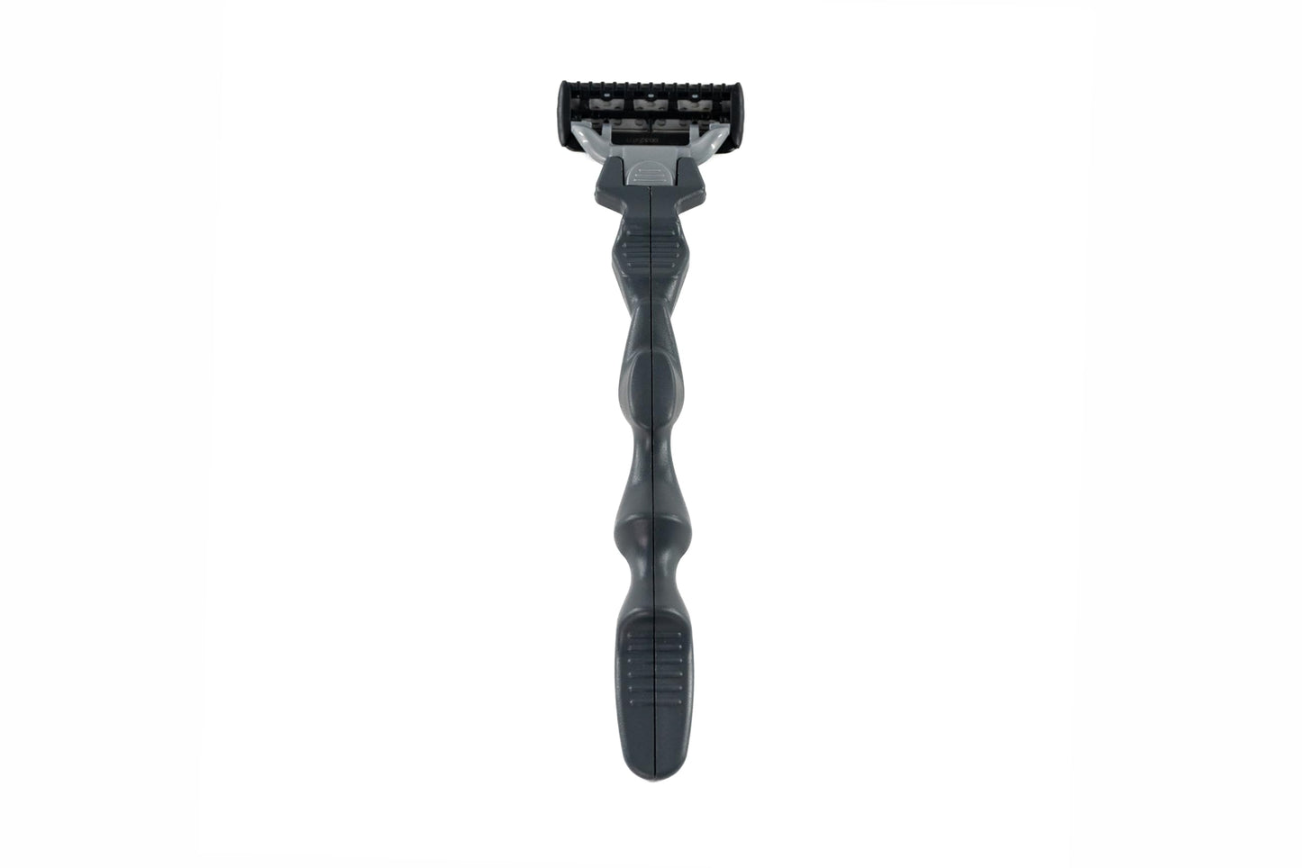 Skull Rake Men's Head and Face Shaver with Ergonomic Grip | Multi-Position Handle Design for Wet and Dry Head and Face Shaving (gray, 8-five+one blade cartridges with handle)
