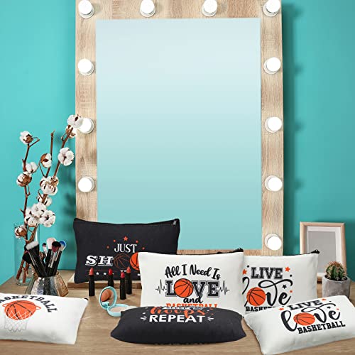 Moukeren Classic Basketball Makeup Bags - 18 Pack, Travel & Gift Ready