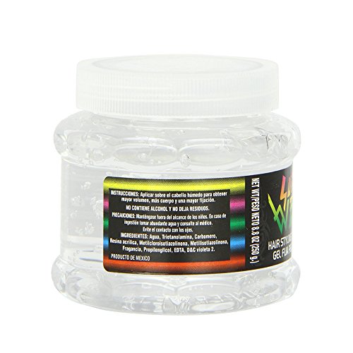 Super Wet Plus Unscented Transparent Hair Gel 8oz - Made in USA