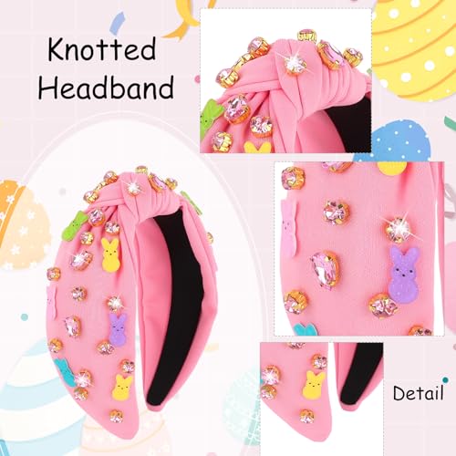 Jaciya Easter Pink Knotted Bunny Headband - Festive Spring Hair Accessory
