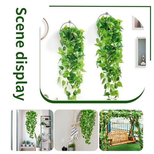 Artificial Hanging Plants Vines - 3 Pack Ivy Greenery Decor