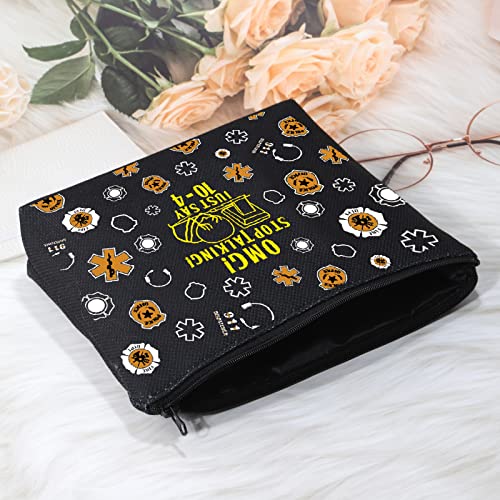 911 Dispatcher Canvas Cosmetic Bag - Stop Talking Just Say 10-4 Travel Pouch