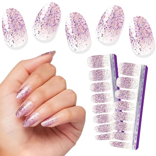 Color Street Mount Crushmore Double-Ended Nail Polish Strips - Glitter-Dipped Manicure
