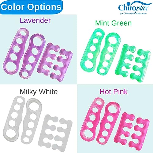 Chiroplax Lavender Gel Toe Separators for Bunion Relief