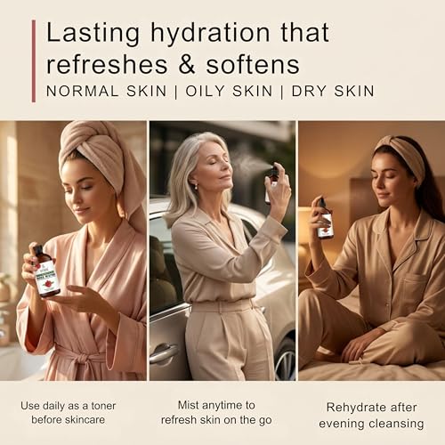 TRATAK ORGANICS Organic Rose Water Spray 4 fl oz (Pack of 1) Face & Skin Hydration