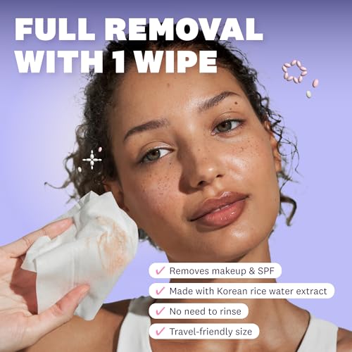 The Face Shop Rice Water Bright Cleansing Wipes 3-Pack (75 Wipes)