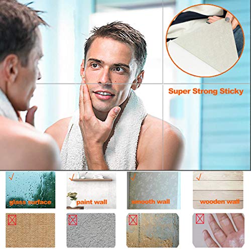 17" x 12" Self-Adhesive Acrylic Mirror Sheet - Lightweight & Shatterproof