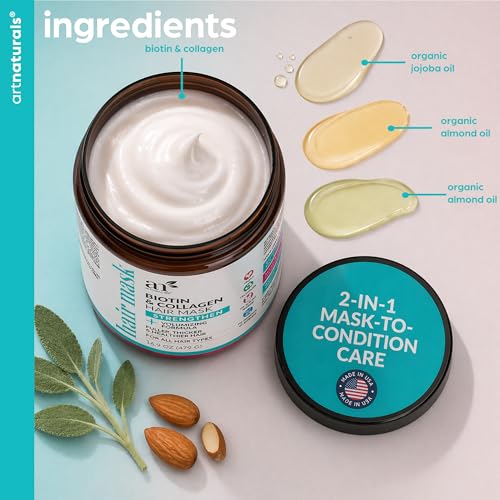 Biotin & Collagen Hair Mask for Strength & Volume - 16.9 oz