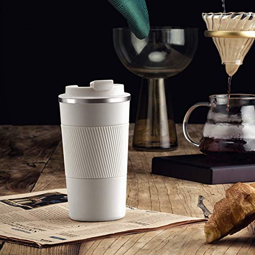 YINJOYI 17oz Insulated Travel Coffee Mug with Leakproof Lid