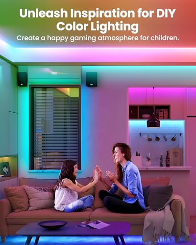 Smart RGB+IC LED Strip Lights 16.4ft with App Control & Music Sync