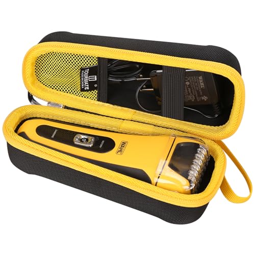 Tourmate Travel Case for Waterproof Rechargeable Shaver - Black & Yellow
