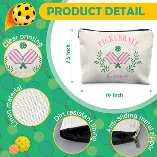 Pickleball Queen Makeup Bag - Perfect Gift for Pickleball Lovers