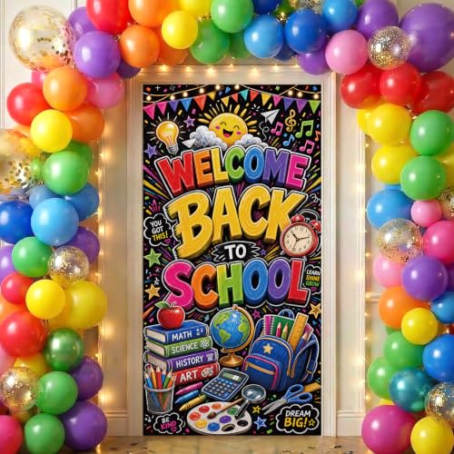Back to School Classroom Door Cover - 71" x 35" Welcome Banner