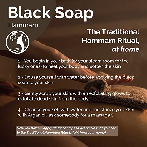 Fatima's Garden Olive Oil Black Soap - Natural Cleanser, 150g