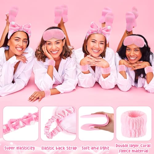 Moucuny Bright 42 Pcs Spa Sleepover Party Supplies Set for Women