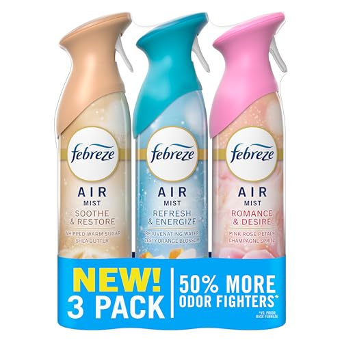 Febreze Air Mist Odor Fighting Room Spray - Variety Pack 8.1oz (3 Pack)