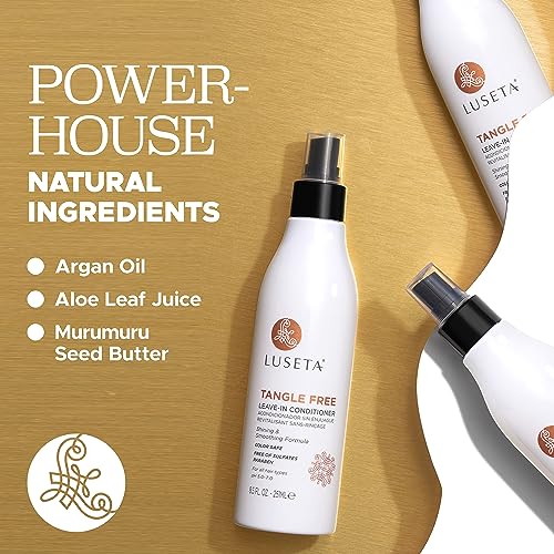 Luseta Tangle-Free Leave-In Conditioner with Keratin & Argan Oil, 8.5oz