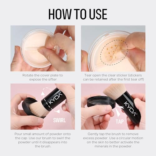 FREEORR Mineral Powder Foundation SPF 35 Medium Beige #03 – Loose Foundation with Buildable Coverage