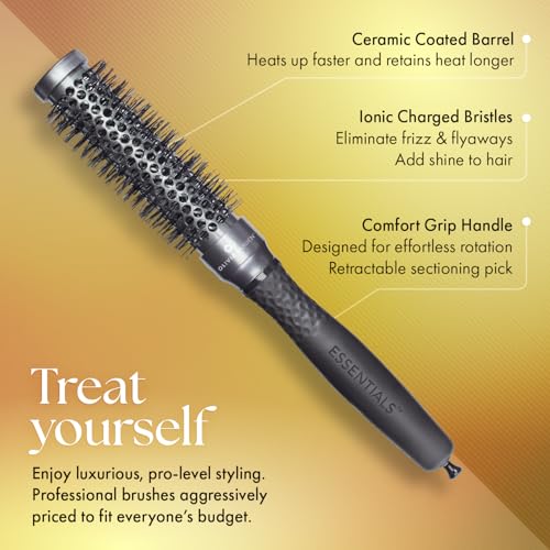 Olivia Garden Essentials Thermal Hair Brush - 1 Inch Professional Styling
