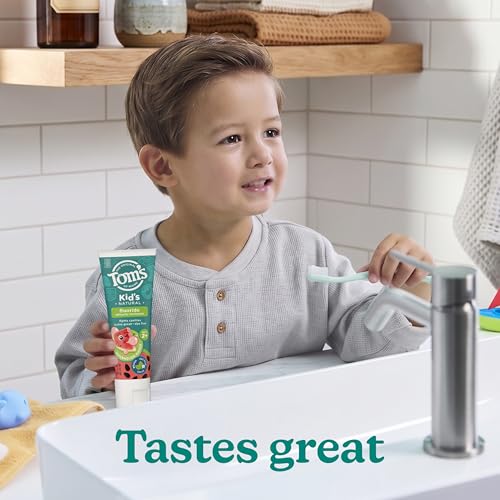 Tom's of Maine Natural Kids Fluoride Toothpaste Watermelon 3 Pack 5.1 oz