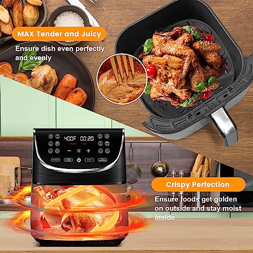 GXF Air Fryer Grill Pan for Gourmia 7QT GAF716 GAF798 - Nonstick, Dishwasher Safe