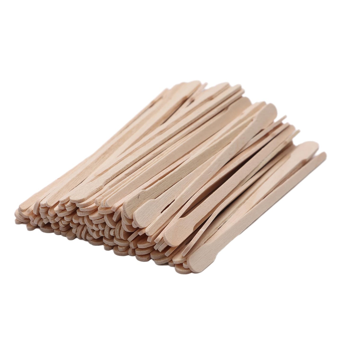 1000Pcs Wooden Eyebrow Waxing Sticks, Hair Removal Applicator Body Face Depilation Spatula, Wood Craft Stick,Small Wooden Waxing Sticks for Eyebrow, Lip, Nose Waxing(Round Head)