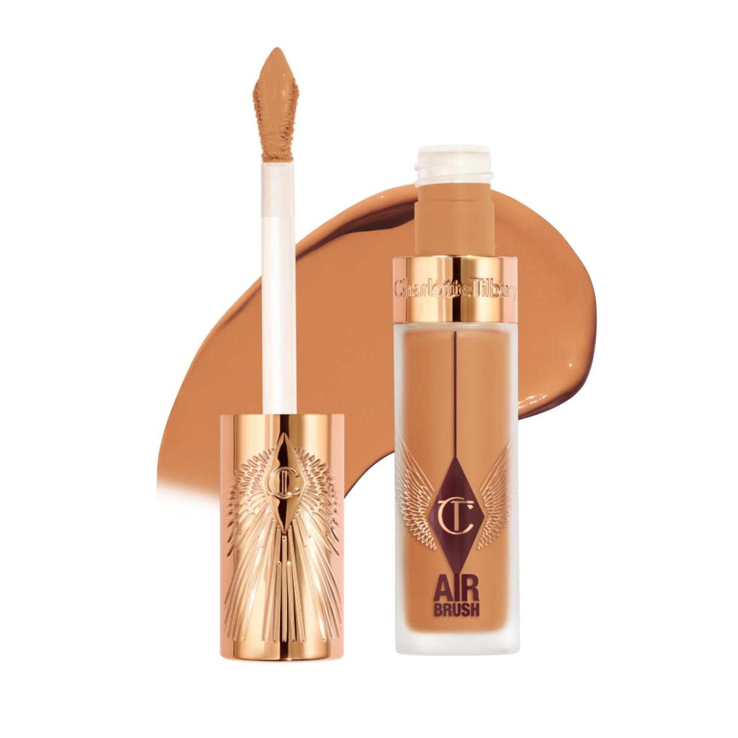 Charlotte Tilbury AIRbrush Flawless Blur Concealer - Longwear, Hydrating, Full Coverage for Dark Circles & Blemishes | Natural Matte Finish