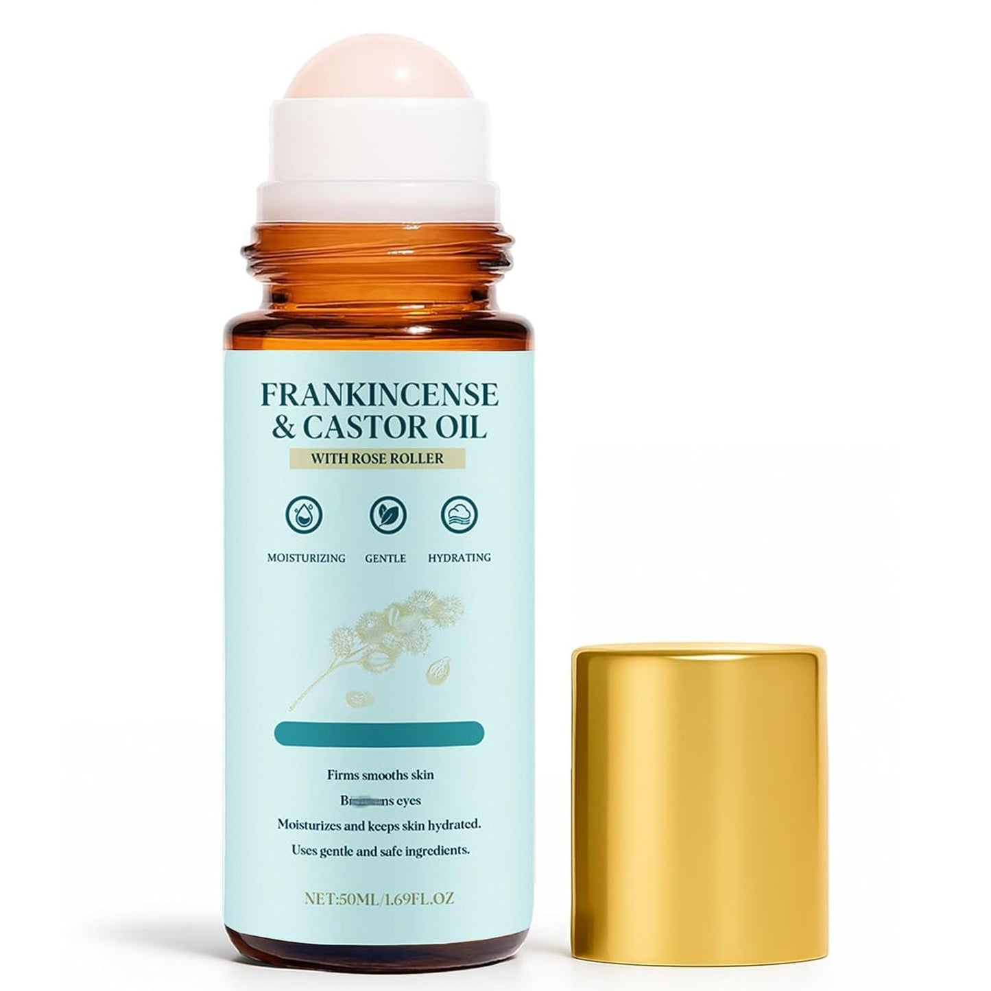 Frankincense & Castor Oil Roll-On - Cold-Pressed Skin Firming Blend | 50ML/1.7OZ