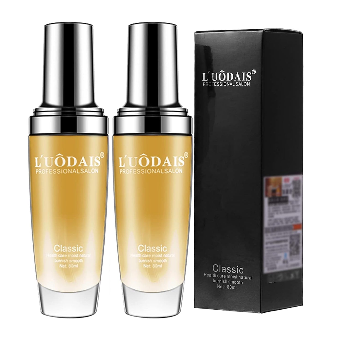 Golden Lure Pheromone Hair Oil - 80ml Leave-In Perfume Hair Serum for Frizz Control & Shine