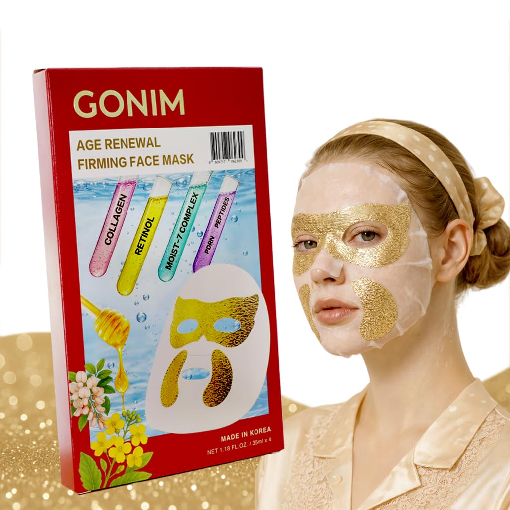 GONIM Korean Face Mask Skincare, Hydrating Face Mask with Retinol Collagen