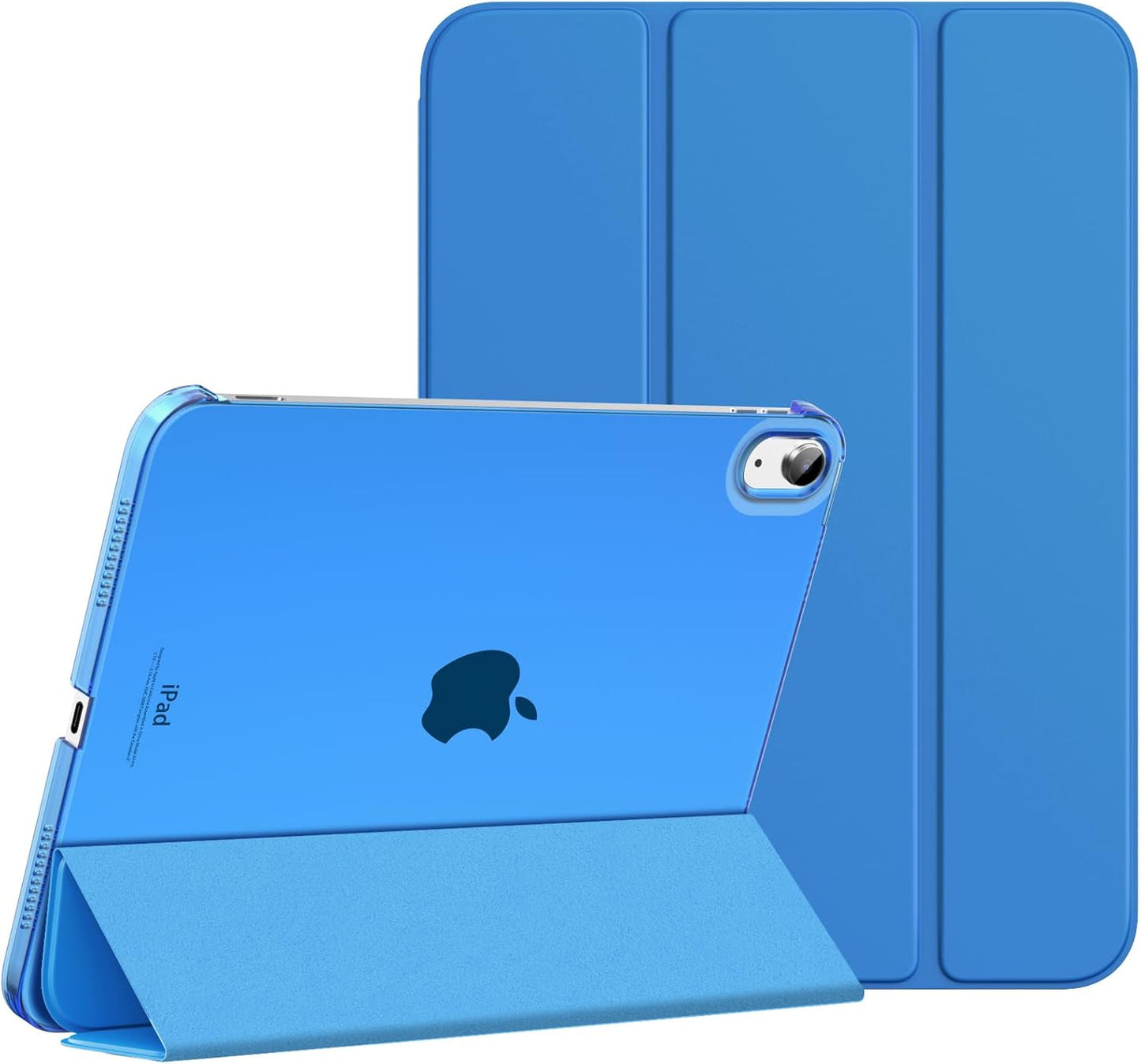 iPad 11th & 10th Generation Case - Slim Hard PC Translucent Back Cover | Navy Blue, Auto Wake/Sleep Support