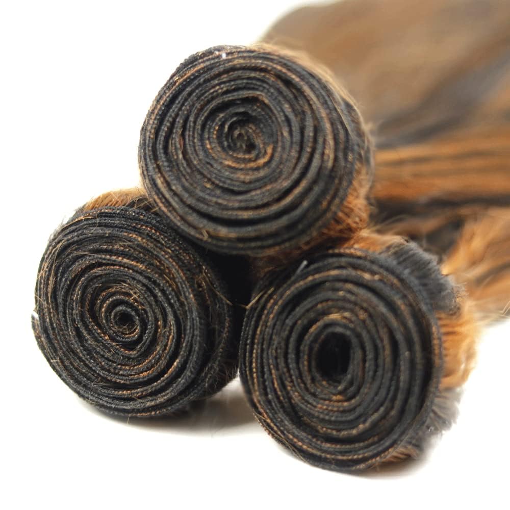 28 30 32 Inch 1b30 Bundles Human Hair Brown Straight Bundle Peruvian Human Hair 3 Bundles 1b30 Straight Bundle Hair Extensions