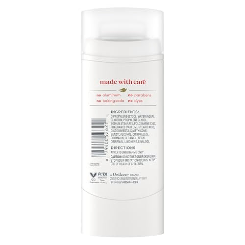 Dove Deodorant Stick Berry Spritz 2.4 oz Aluminum-Free Long-Lasting Freshness