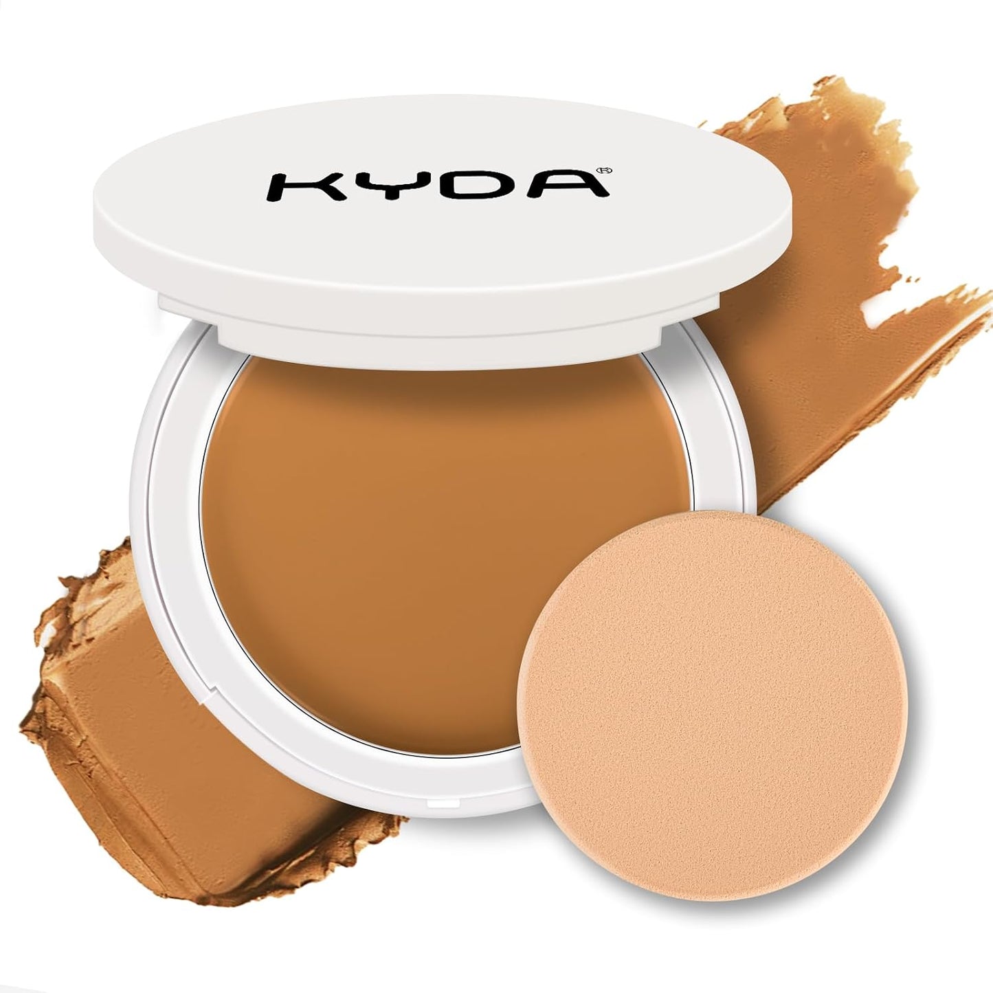 KYDA Tinted Foundation Balm - Soft-Focus Matte Finish Cream-to-Powder Makeup | Buildable Coverage, Weightless, BBD01