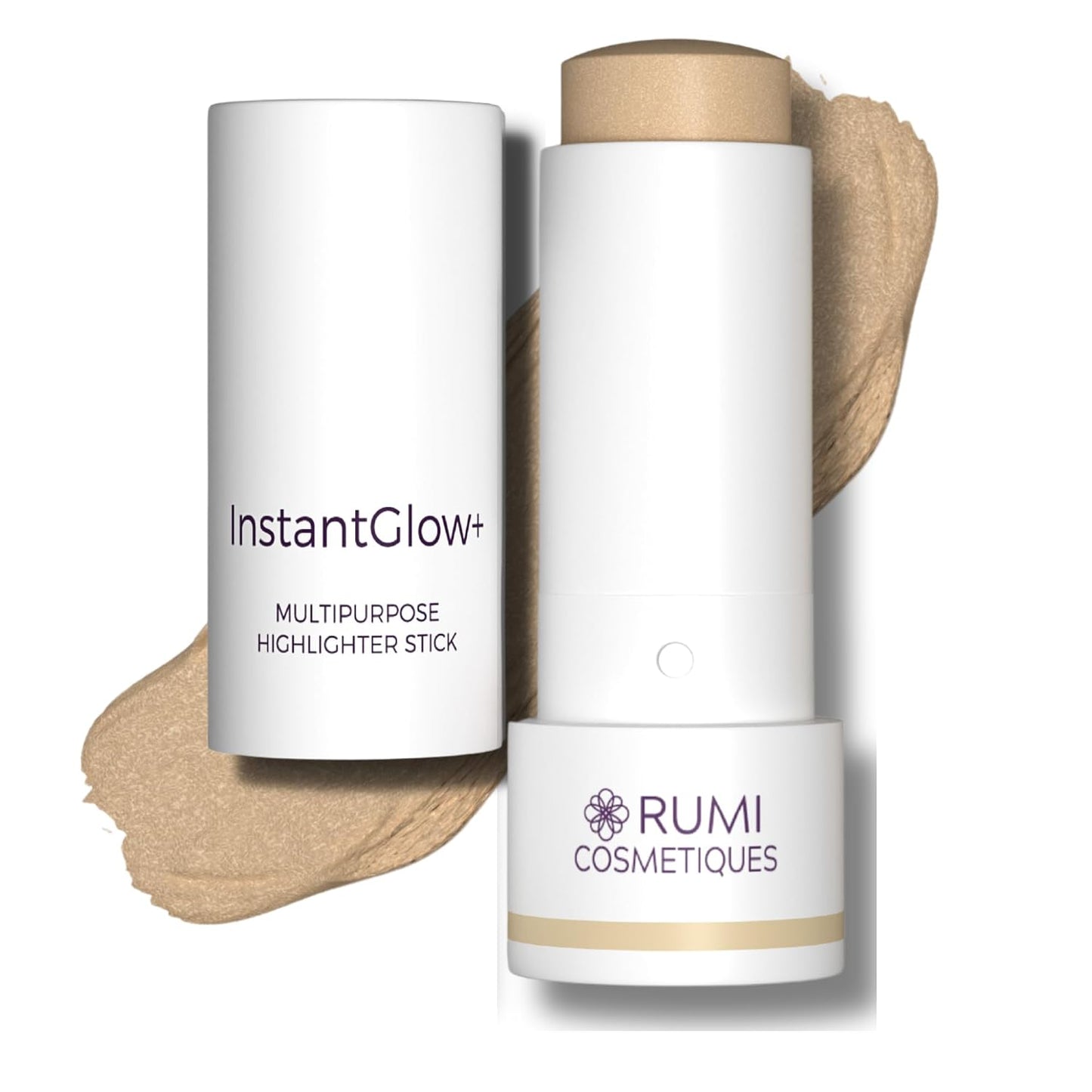 InstantGlow+ 4-in-1 Highlighter Stick for Older Women - Radiant Glow & Nourishing Formula | Vanilla