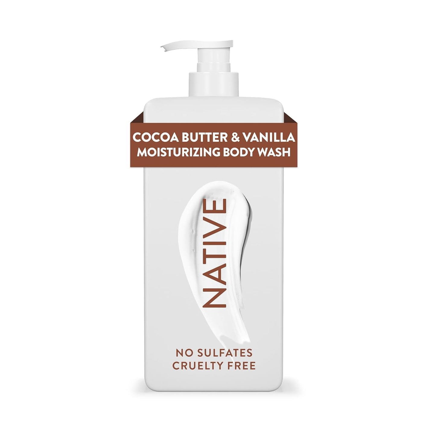 Moisturizing Body Wash - Naturally Derived Ingredients | Sulfate, Paraben & Dye Free | Night Jasmine & Walnut, 18 oz