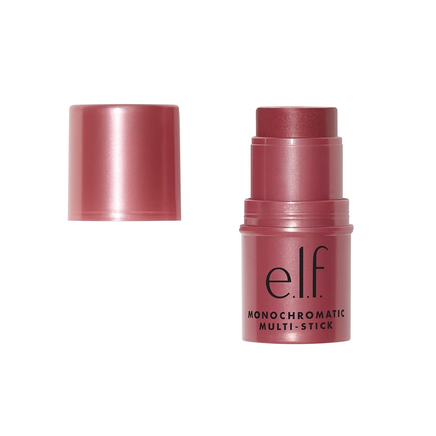e.l.f. Monochromatic Multi Stick - Creamy Blendable Color for Eyes, Lips & Cheeks | Bronzed Cherry, Travel-Sized 0.17 Oz