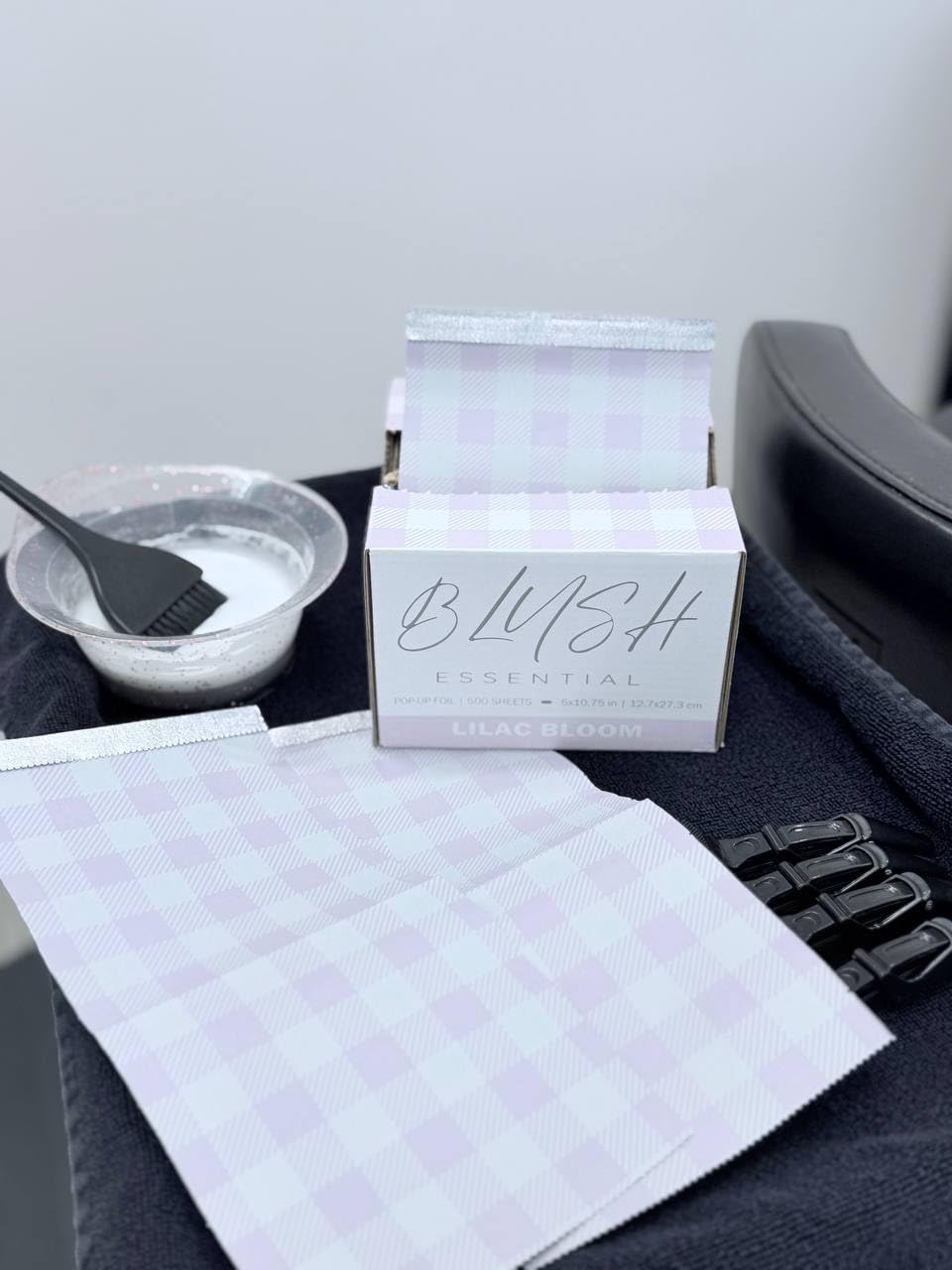 Blush Essential Lilac Bloom Design Hair Foils - Salon Foils for Coloring - Aluminum Foil Sheets for Hair,5"x10.75" 500 Sheets, Professional Hair Foils for Highlighting and Salon Use, Cute Hair Foils