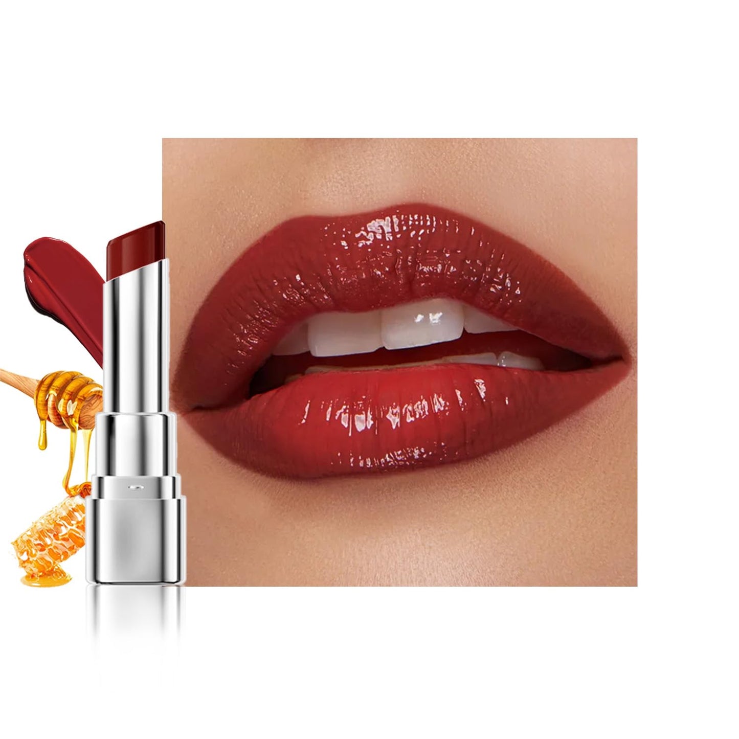 Pink Honey Tinted Lip Stain - Hydrating Lip Balm & Gloss | Moisturizing Lip Color for All Skin Tones