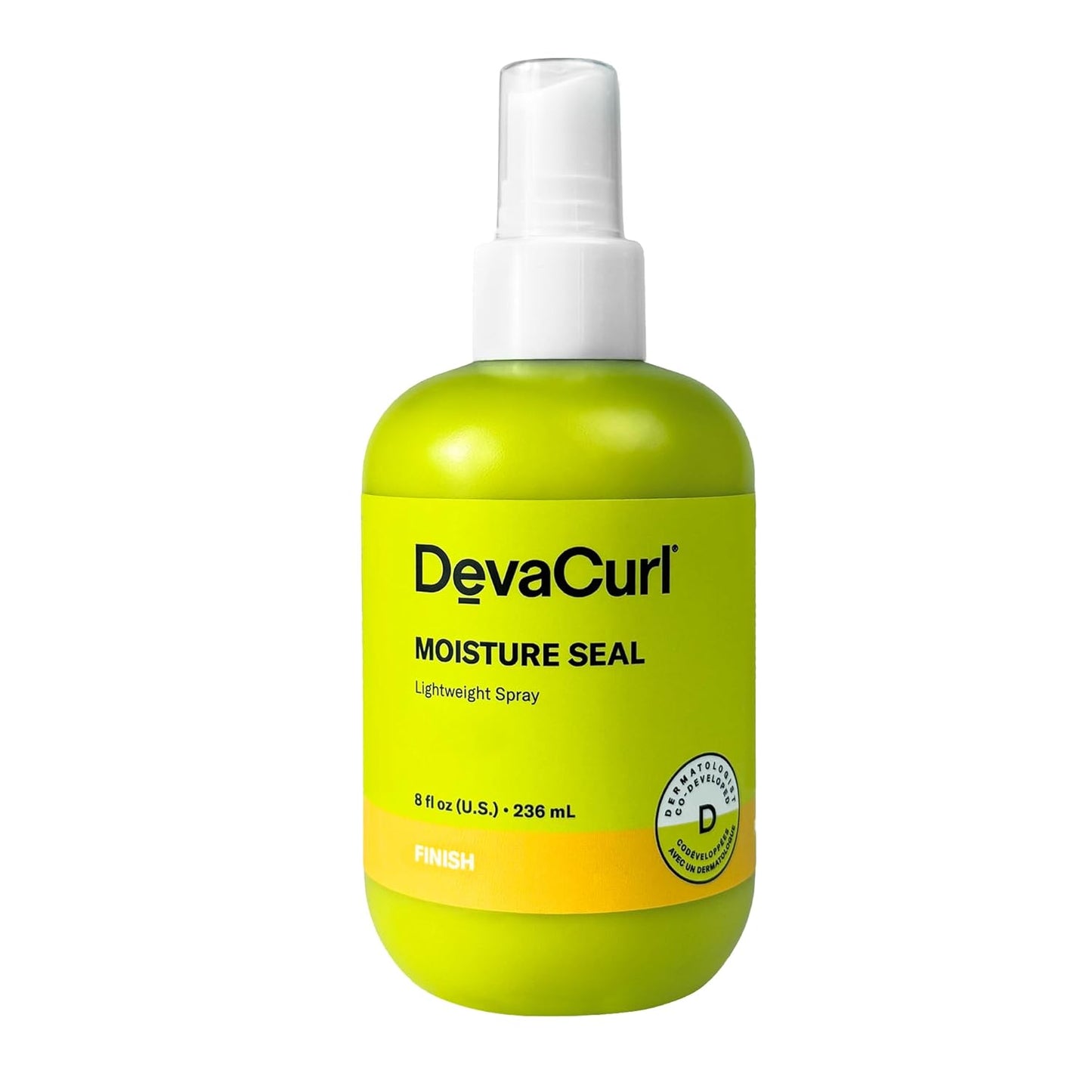 DevaCurl Moisture Seal Hydrating Finishing Spray - Bright Breeze, 8 Fl. Oz. for Soft, Shiny Hair