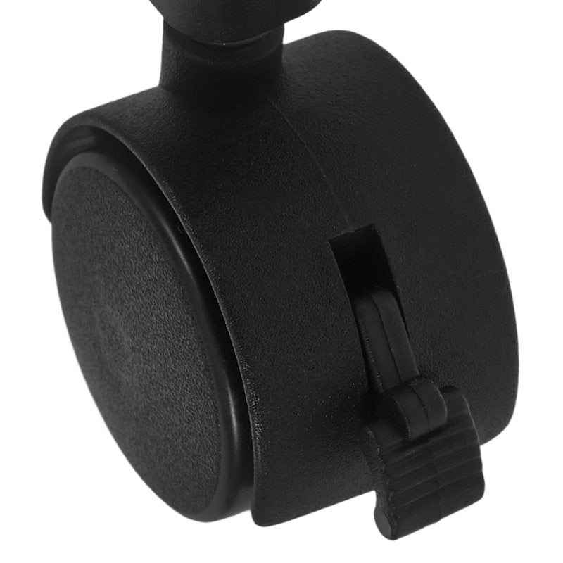 POPETPOP 10 Pack 3/8 Stem Casters Replacement Wheels for Pet Cage 4.13X1.96X5.90In 360 Rotating Silent Casters with Lock for Hardwood Carpet Tile Vinyl Floors