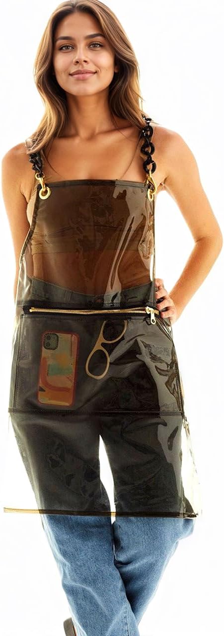 Hair Stylist Apron - Waterproof Salon Apron for Women | Pocket Design for Hairdressers & Nail Techs