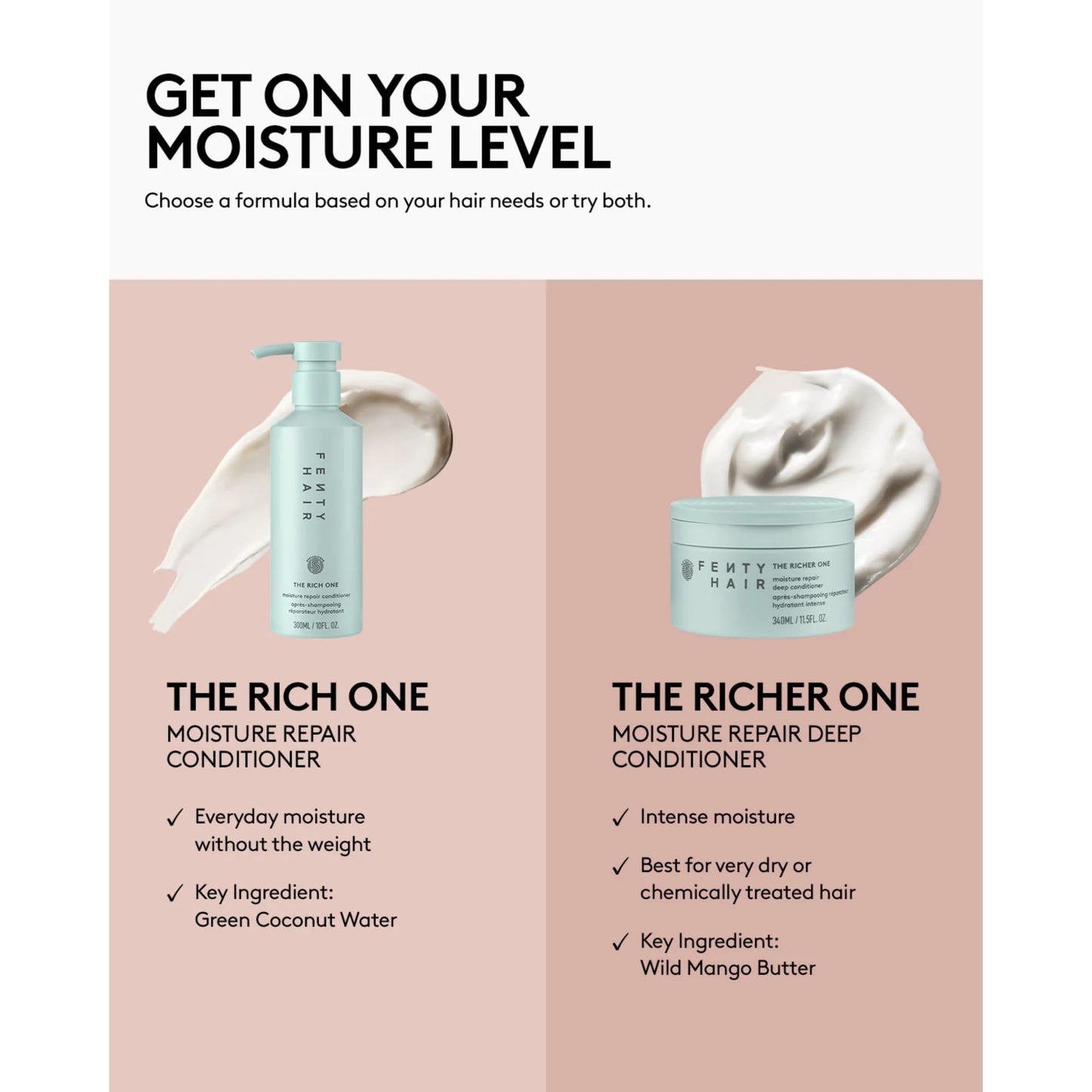 Fenty Hair The Rich One Moisture Repair Conditioner (300 ml / 10 Fl Oz)