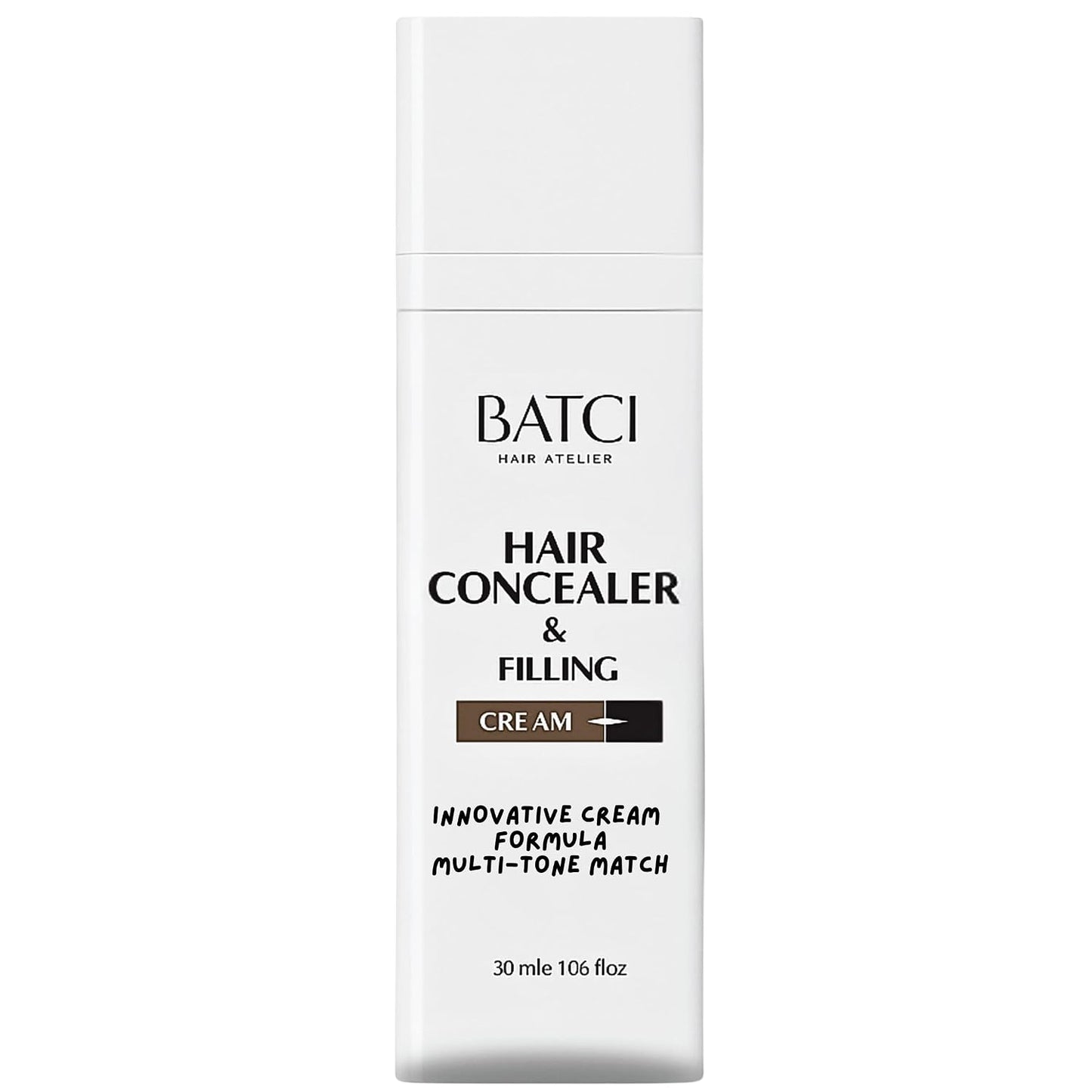 Hair Concealer Cream for Thinning Hair & Bald Spots - Non-Fiber Scalp Touch-Up for Men & Women | Sweat & Water Resistant, 1 fl oz (30ml)
