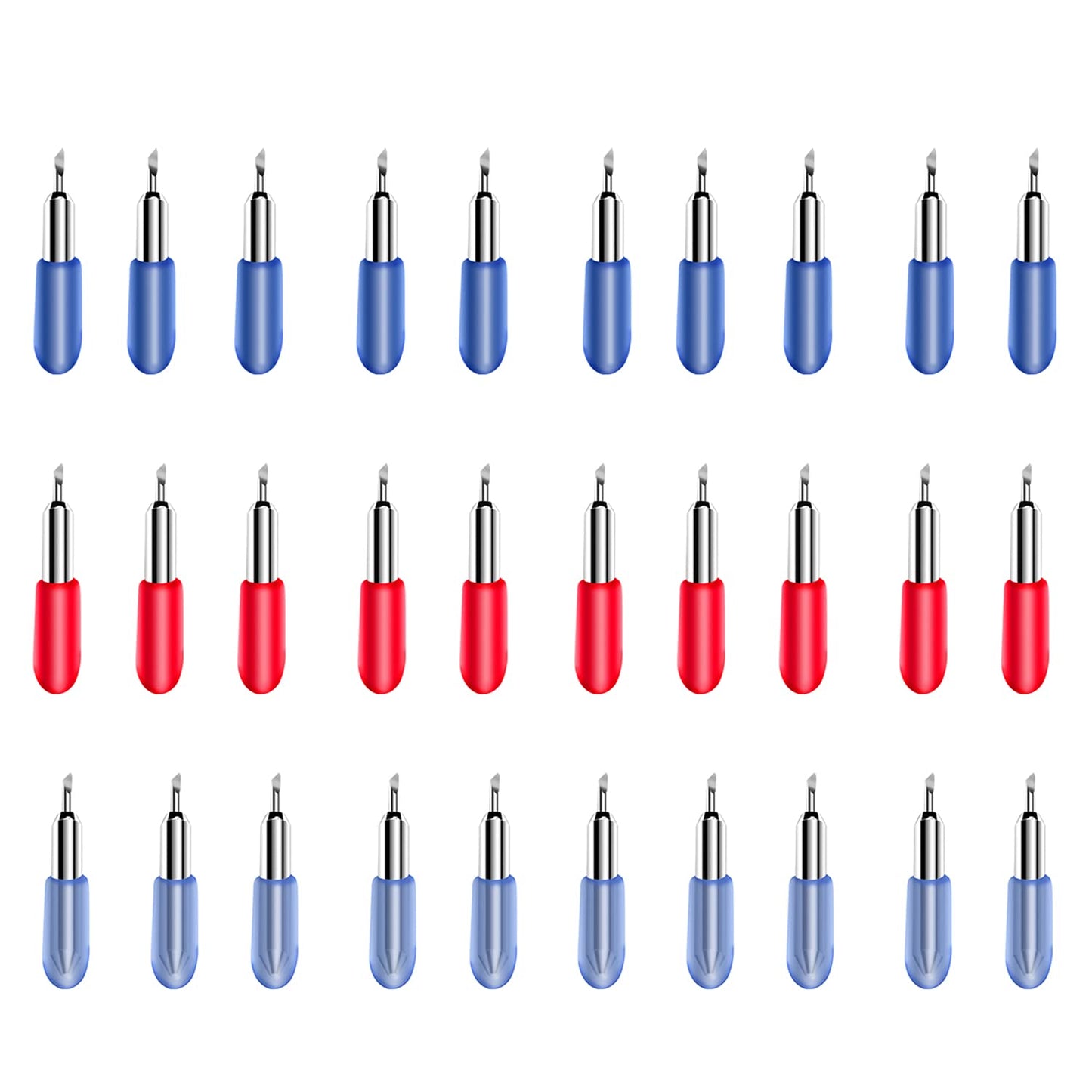 30 PCS Replacement Blades for Joy and Joy Xtra Machine,Fine Point Blades Include 45° Standard Blades,30°Shallow Cutting Blades and 60° Deep Cutting Vinyl Fabric Blades