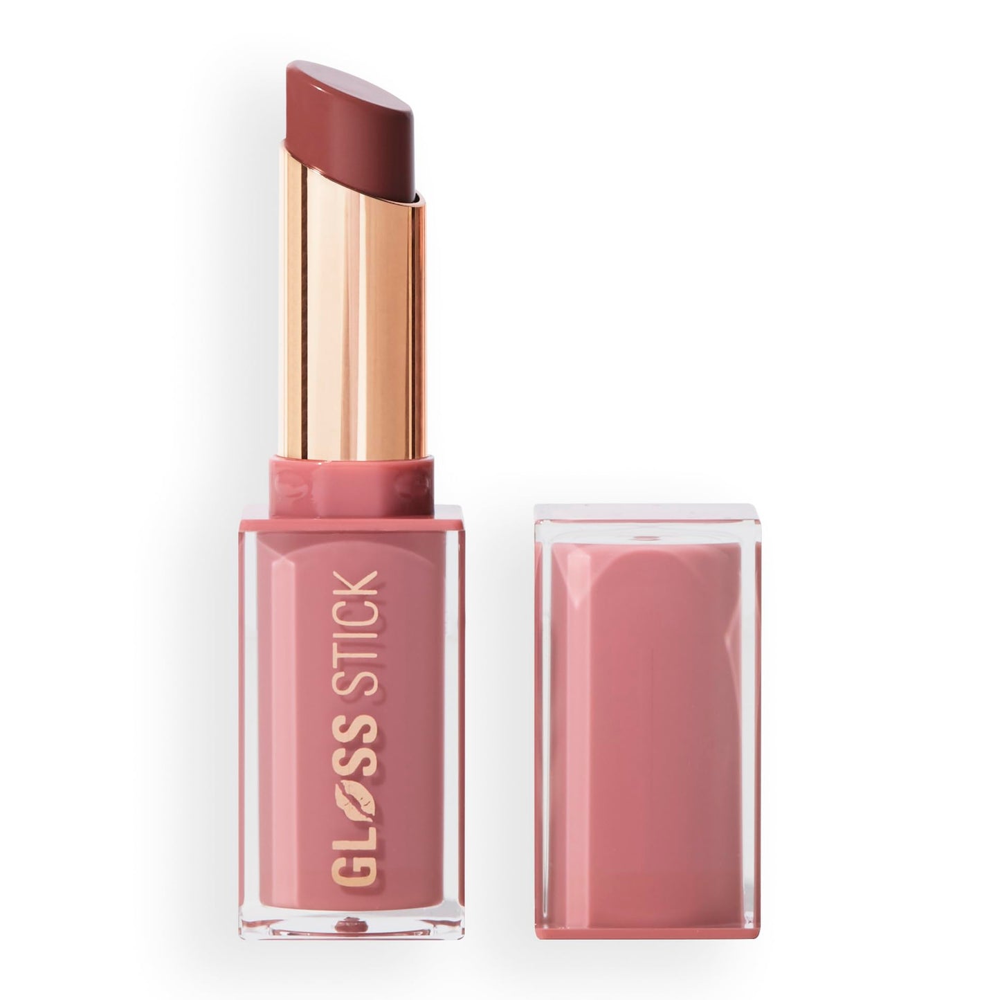 Revolution Beauty London, Pout Lip Gloss Stick, Pigmented High-Shine Formula with Hyaluronic Acid & Vitamin E, Vegan & Cruelty-Free, Creme Brulee Mauve, 0.1 fl oz