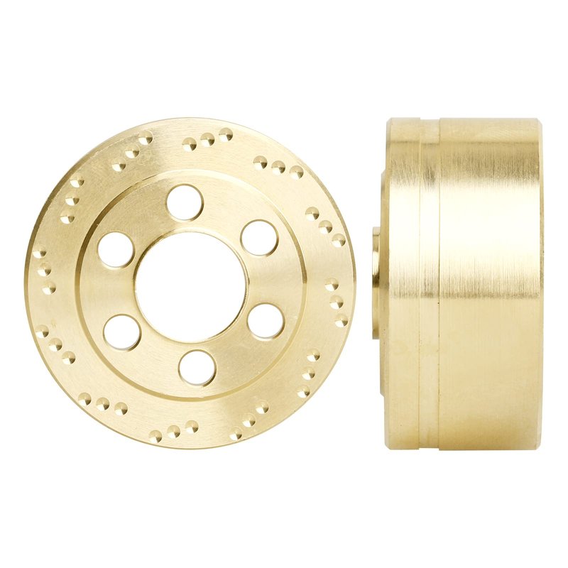 HobbyPark RC Crawler Brass Wheel Weight Block fit 1.9/2.2 inch Beadlock Wheel Rims for Traxxas TRX4 TRX6 Axial SCX10 II III Redcat Gen7 Gen8 (73.5g/each-4pcs)