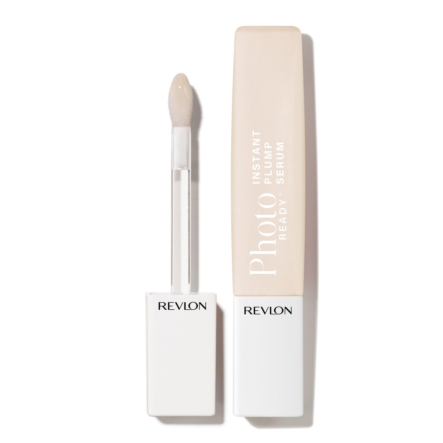 REVLON PhotoReady Instant Plump Serum, Plumping Lip Gloss with Tingling Sensation, Hydrating, Non-Sticky & High Shine Finish, 001 Needleless To Say, 0.25 fl oz