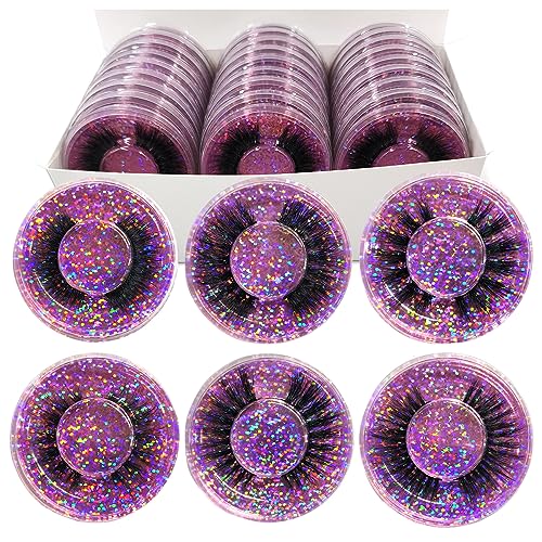 Ellazzle 20 Pairs False Eyelashes Bulk 10 Styles Natural Fluffy 3D Vegan Reusable