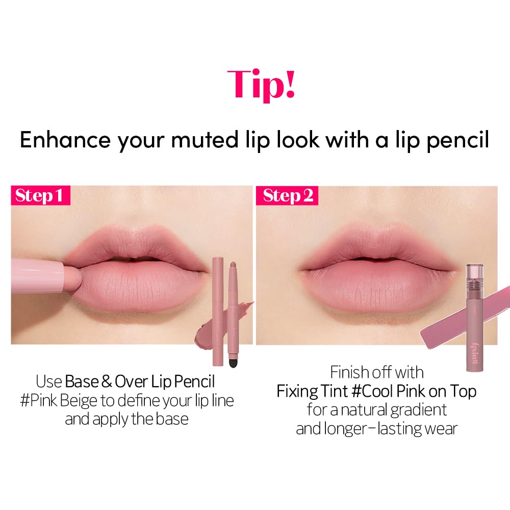 ETUDE Fixing Tint #01 Analog Rose - Long-Lasting, High-Pigment Liquid Lipstick | Waterproof Matte Finish | K-Beauty 4g